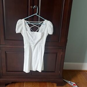 Sunday Best Elegant White Backless Dress